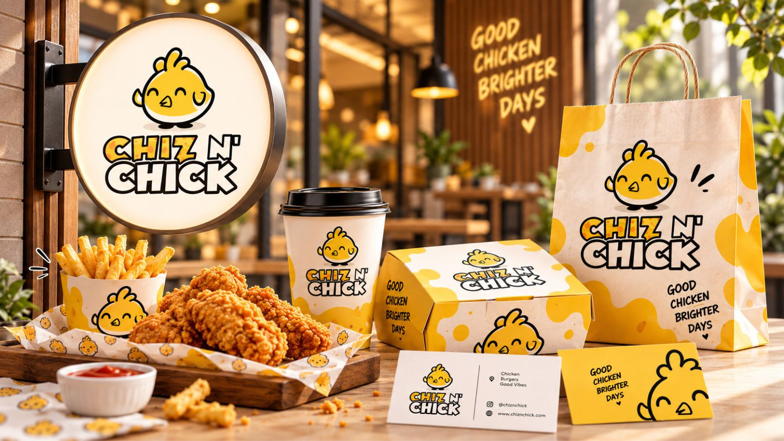 Logo Branding Bisnis Ayam Krispy
