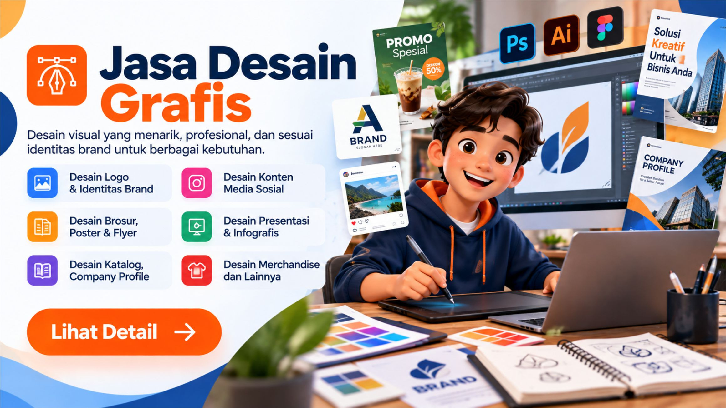 Ilustrasi Jasa Desain Grafis