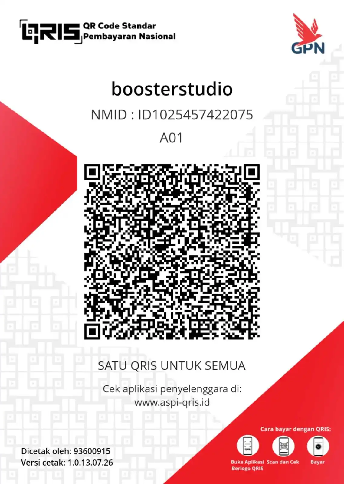 QRIS BOOSTERSTUDIO