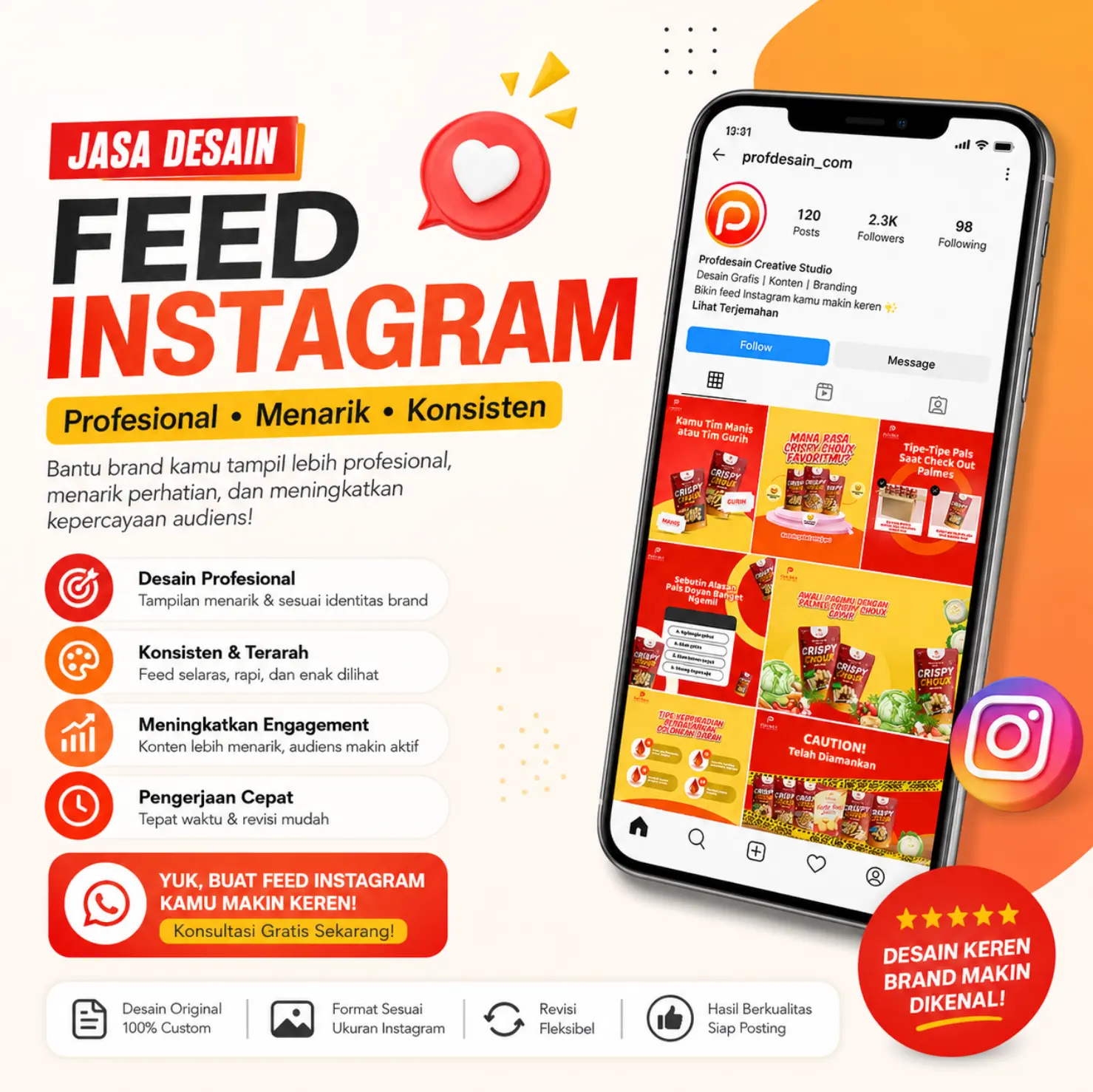 Paket Desain Feed Instagram